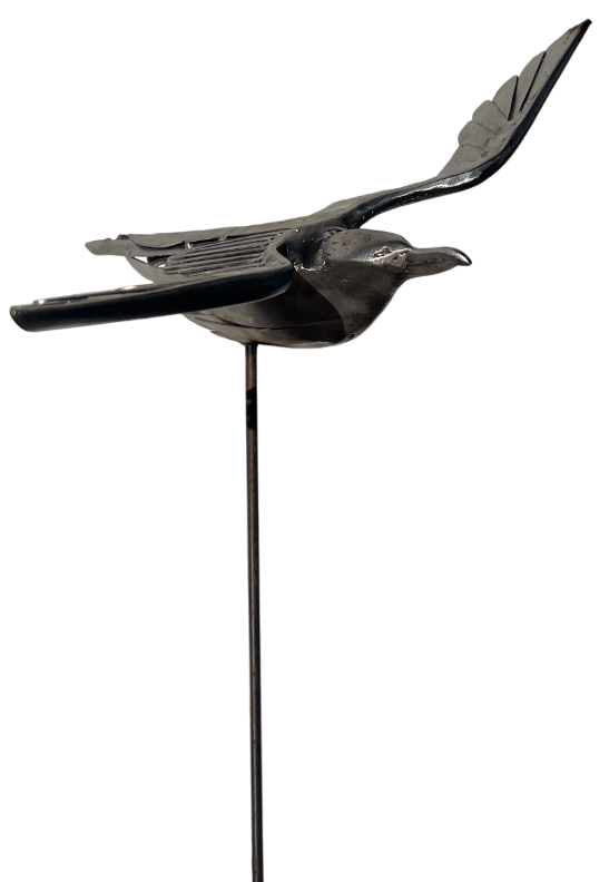 sculpture métal oiseau mouette