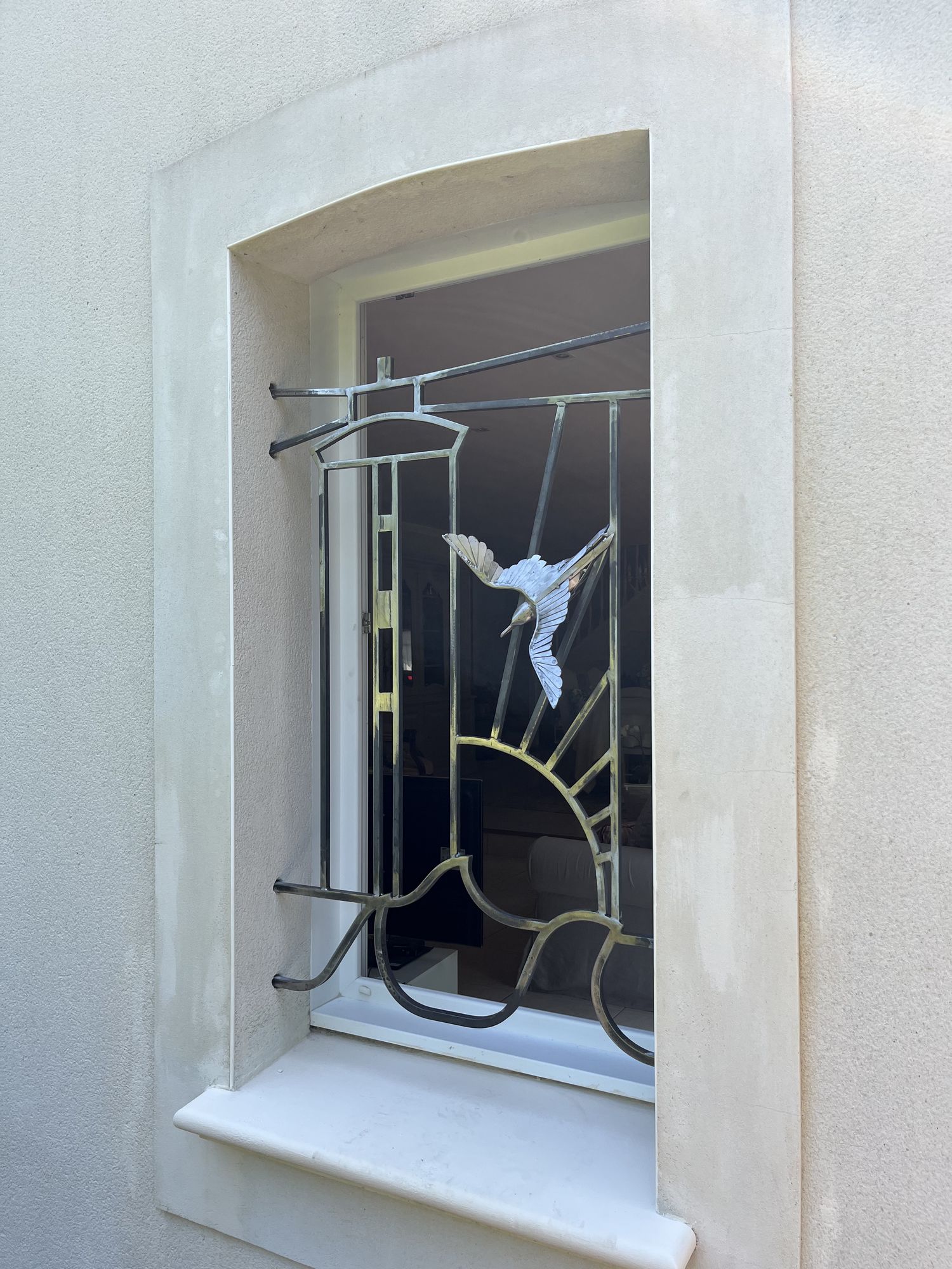 grille de défense en ferronnerie d'art vendée